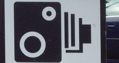 Speed camera sign