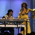 Whitney Houston and Stevie Wonder