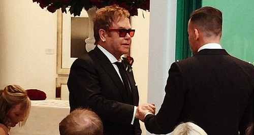 Elton John and David Furnish Wedding 2014