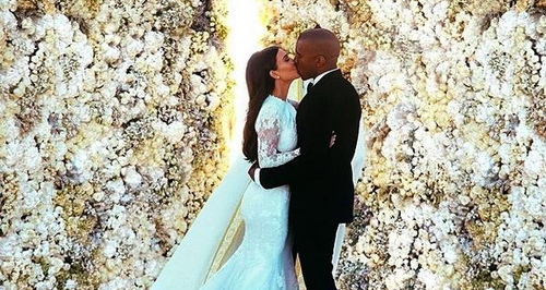 Kanye West and Kim Kardashian