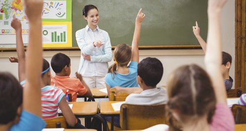 Teacher in the classroom
