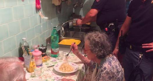 elderly italian couple