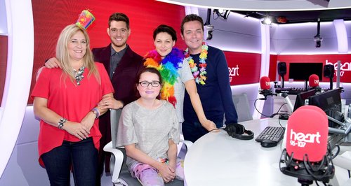 Michael Buble with Stephen Mulhern and Emma Willis