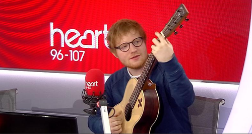 Ed Sheeran in Heart Studio
