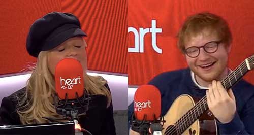 Emma Bunton and Ed Sheeran