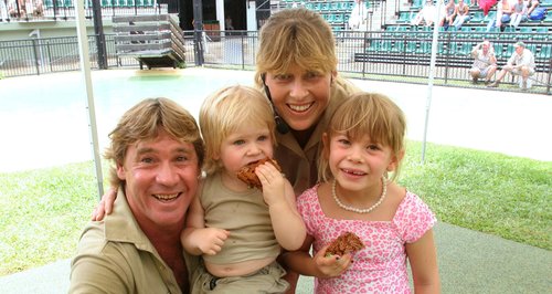 Steve Irwin and his family